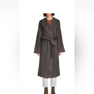 Rebecca Minkoff Dark Gray Belted Coat